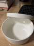后海 纯白色骨瓷碗蒸碗蒸蛋羹碗 陶瓷蒸饭碗带盖碗 瓷盖碗 微波炉适用 白瓷盖碗A款3# 实拍图