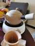 久堂陶瓷側把煮茶壺茶具泡茶陶壺家用電陶爐黑茶煮茶器煮茶爐套裝 麥飯石靈韻壺 曬單實(shí)拍圖