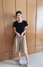 佰藍嬌棉麻連衣裙女裝2025夏季新款高端洋氣質時尚顯瘦兩件套裝裙子夏天 黑色+卡其色 L 曬單實拍圖