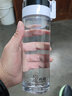 希諾塑料杯男泡綠茶食品級防摔杯子學(xué)生大容量戶(hù)外便攜提環(huán)夏季喝水杯 上學(xué)防摔-8107本色-320ml 曬單實(shí)拍圖