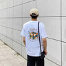 GLM敖瑞鵬代言ins潮牌T恤短袖男純棉港風復古青少年男裝寬松半袖體恤 純棉【白 數(shù)字魔方】 XL 曬單實拍圖