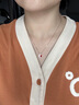 蔻詩(shī)哲 COASZE雙面設(shè)計(jì)18K金鉆石項(xiàng)鏈 旋轉(zhuǎn)華爾茲鉆石項(xiàng)鏈七夕情人節(jié)送老婆女友 金鉆石項(xiàng)鏈 曬單實(shí)拍圖