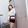 LORFFINY輕奢品牌包包女包時尚單肩包女士斜挎包女包情人節(jié)生日禮物送女友 白藍(lán)色 品牌專柜禮盒裝 小包 曬單實(shí)拍圖