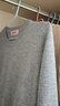 恒源祥羊毛衫女新款秋冬修身套頭半高圓領(lǐng)針織衫打底毛衣女 低圓領(lǐng) 淺灰 M 160 曬單實(shí)拍圖