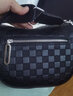 高巴度（GORBADO）2026新款格紋女包馬鞍包時(shí)尚棋盤(pán)格小眾單肩包包寬帶斜挎包胸包潮 黑色 曬單實(shí)拍圖
