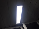 歐斯照明集成吊頂燈15x60led鋁雕花片平板燈150x600面板燈扣板陽(yáng)臺(tái)中式燈 銀邊 150x600mm  16瓦 曬單實(shí)拍圖