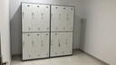 洛克菲勒加厚鋼制6門(mén)更衣柜鐵皮柜辦公員工多門(mén)儲物柜灰套白六門(mén)更衣柜高 曬單實(shí)拍圖