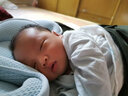 巢生（nestraw） 嬰兒枕頭定型枕寶寶新生兒0-1歲3-6個月幼兒枕 經(jīng)典版小U定型枕-藍(lán)色 曬單實拍圖