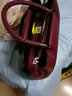 北狐女士時(shí)尚真皮女包頭層牛皮大氣手提斜挎包純皮包包女士媽媽包百搭 酒紅色升級款頭層牛皮 曬單實(shí)拍圖