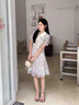 她芙（tafu）品牌女裝小香風(fēng)碎花連衣裙女2026夏季新款優(yōu)雅氣質(zhì)收腰顯瘦A字裙 圖片色 M 曬單實(shí)拍圖