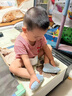 喜得瑞喜得瑞寶寶地板襪春秋棉襪嬰幼兒室內(nèi)卡通松口學步襪兒童防滑襪套 綠色+黃色+藍色【春秋船襪】 3雙 3-5歲 適合腳長14-16cm 曬單實拍圖