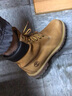 添柏嵐（Timberland）踢不爛大黃靴男戶(hù)外休閑經(jīng)典牛皮防水馬丁靴 10061 小麥色 8H/42 曬單實(shí)拍圖