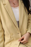 尚都比拉面試小西裝女外套2025春裝新款職業(yè)裝套氣質(zhì)簡(jiǎn)約風(fēng)休閑通勤小西服 治愈黃西裝外套 S 曬單實(shí)拍圖