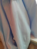 佐马仕（ZUOMASHI）短袖衬衫女修身免烫白色衬衣女士商务正装职业装酒店4S店工装显瘦 纯蓝色（V领） 2XL/39 实拍图