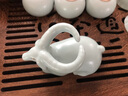 東道汝窯河南非遺臥薪嘗膽2015年老東道功夫茶具羊年生肖創(chuàng  )意擺件茶道 天青色（禮盒裝） 曬單實(shí)拍圖