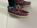 添柏嵐（Timberland）官方男鞋經(jīng)典船鞋牛皮手工縫制樂福鞋偏大|50009 50009W/酒紅色 40 曬單實(shí)拍圖