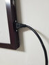 鑫萬(wàn)豐碳晶石墨烯取暖器電暖氣片壁掛式電暖畫(huà)家用 書(shū)房辦公室靜音裝飾電熱 板取暖畫(huà) 木紋框1800瓦-迎客松 曬單實(shí)拍圖