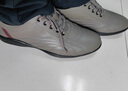 牧末（MUMO）品牌  商務(wù)休閑皮鞋男鞋 舒適軟底運動(dòng)鞋男 百搭內增高大碼鞋子男 灰色平底款（升級款） 41 標準皮鞋尺碼 曬單實(shí)拍圖