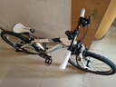 土撥鼠（Marmot）全球高端超輕便越野減震兒童山地車(chē)24寸青少年學(xué)生運動(dòng)變速自行車(chē) 白藍黑 適合140cm-155cm 曬單實(shí)拍圖