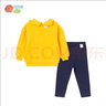 貝貝怡【官方發(fā)售】女童衛衣套裝秋季抓絨保暖親膚可愛(ài)卡通印花 黃色 110 (身高100-110cm/3-5歲) 曬單實(shí)拍圖