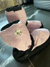 小茉莉舞蹈保暖熱身棉靴秋冬季舞蹈鞋女軟底練功鞋成人女芭蕾舞鞋 豆沙粉M碼（38-40） 曬單實(shí)拍圖