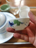 景德鎮(zhèn)陶瓷手繪小茶碗茶道功夫茶具茶杯主人杯個(gè)人杯品茗杯單杯工夫 綠葡萄(薄胎) 曬單實(shí)拍圖