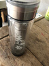 怡斯佳（YISIJIA）雙層玻璃杯男杯子保溫茶杯商務(wù)便攜水杯透明茶水分離杯禮品杯   支持定制刻字 320ml   定制刻字款 曬單實(shí)拍圖