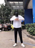 啄木鳥(niǎo) 西褲男韓版春季商務(wù)休閑西褲新款免燙男士休閑褲潮牌中青年彈力修身小腳九分褲子 9888黑色+9888深灰  31 曬單實(shí)拍圖