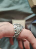 凡丘珠寶 S925銀 ch克羅芯十字軍花花紋戒指 寬版朋克風(fēng)男女款開(kāi)口指環(huán) 開(kāi)口戒指 曬單實(shí)拍圖