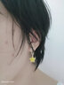 DODOGOGO星星別針耳環(huán)女網(wǎng)紅耳墜氣質(zhì)韓國個(gè)性耳釘耳夾2021新款五角星耳飾 不對稱(chēng)黃色星星耳環(huán) 曬單實(shí)拍圖