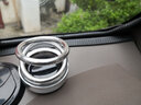 車格仕 雙環(huán)懸浮太陽(yáng)能自動(dòng)旋轉(zhuǎn)汽車香水?dāng)[件 車載香薰汽車用品車內(nèi)飾品大全黑科技 銀色 配3片不同味的香薰片 曬單實(shí)拍圖