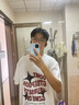 迪伽達潮牌t恤男春夏季秋美式復古半袖高街重磅寬松休閑潮流短袖男上衣 JXFS-A1095白色 L （尺碼偏小，建議選大一碼） 曬單實拍圖