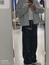 PMOG美式復(fù)古棒球開衫外套女裝早春新款學(xué)生潮流寬松薄款?yuàn)A克上衣 淺灰色(學(xué)院風(fēng)女裝早春必備外套 M 91105 曬單實(shí)拍圖