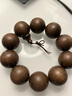 梵鳴金絲楠木手串陰沉木 四川老料水波紋烏木 男士文玩佛珠手鏈 25MM/金絲楠木/金絲綠料吉祥結(jié)款 曬單實(shí)拍圖