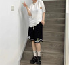 至唯 白色短袖t恤男款夏季潮牌潮流百搭學(xué)生寬松休閑重磅純棉半袖體恤 字母白色 XL【推薦120-140斤】 曬單實(shí)拍圖