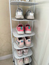 木頤竹 歐式多層鐵藝鞋架鞋柜門(mén)口七八層創(chuàng  )意多層收納鞋柜客廳宿舍防塵小鞋架簡(jiǎn)易鞋架 加厚新款單網(wǎng)七格白色 曬單實(shí)拍圖
