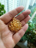 百泰首飾（BATAR JEWELLERY）預售黃金吊墜999足金錦雀仙姿孔雀黃金掛墜可配項鏈結(jié)婚婚慶金飾 【預售 多退少補】17.5g 曬單實拍圖