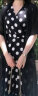 莎妮朵罗女装套装女夏装新品显瘦款背心连衣裙雪纺披肩女套装连衣裙15993 黑色 4XL建议160-180斤穿着 实拍图