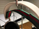 魔律適用于steelseries賽睿寒冰3耳罩 寒冰7PRO耳機套 寒冰5頭戴式海綿套 耳罩頭梁套頭梁帶替換配件 紅綠條紋頭梁帶【寒冰3/5】 曬單實(shí)拍圖