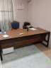 永诺 办公桌椅组合 老板桌经理桌现代简约书桌大班台大板桌办公室家具 黑架+金橡木色（单桌） 升级板材 2.0米*0.8米 实拍图
