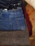 丹仔深藍色牛仔褲女八分褲春夏2023新款半松緊腰寬松顯瘦哈倫休閑褲子 深藍色八分款 32碼 二尺五 曬單實(shí)拍圖