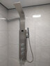 德希頓德國6022淋雨噴頭套裝家用恒溫增壓淋浴屏浴室洗澡槍灰花灑套裝 銀色恒溫款-拒絕水溫忽冷忽熱 曬單實(shí)拍圖