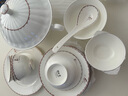 錦秋堂玫瑰之約 景德鎮骨瓷餐具 陶瓷器 單買(mǎi)散件  家用碗 結婚禮品 曬單實(shí)拍圖