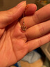 周生生 18K玫瑰金VA桂冠皇冠鉆石耳釘耳環(huán)女款彩金耳墜90894E 曬單實(shí)拍圖