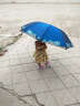 天堂伞防晒防紫外线UPF50+三折叠蕾丝晴雨伞二用遮阳伞太阳伞女士雨伞 新款黑胶刺绣 紫色 实拍图