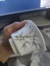 福雁坊 羊脂玉白瓷蓋碗陶瓷泡茶器主人杯茶杯家用辦公敬茶碗耐熱防燙功夫茶具單個(gè)德化三才蓋碗茶杯輕奢高檔 羊脂玉瓷佳人蓋碗[品竹]150ml 曬單實(shí)拍圖