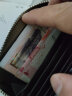 QIGER真牛皮卡包男防消磁卡夹超薄防盗刷证件包大容量女银行卡小巧卡夹 镜窗款咖啡（20格+2镜窗） 实拍图