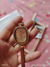 聚利時(shí)（Julius）韓國品牌時(shí)尚滿(mǎn)鉆橢圓形細軟皮帶手表女士小眾防水石英腕表JA-298 金色 曬單實(shí)拍圖