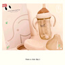 樂迪（lodi）奶瓶新生嬰兒寬口徑PPSU大寶寶仿母乳仿脹氣多功能奶瓶 300ml 【9個(gè)月+】-泡芙白 曬單實(shí)拍圖