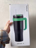 樂(lè )扣樂(lè )扣保溫杯大容量吸管杯男士女生便攜不銹鋼水杯學(xué)生巨無(wú)霸大肚杯子 黑色1200ml 曬單實(shí)拍圖